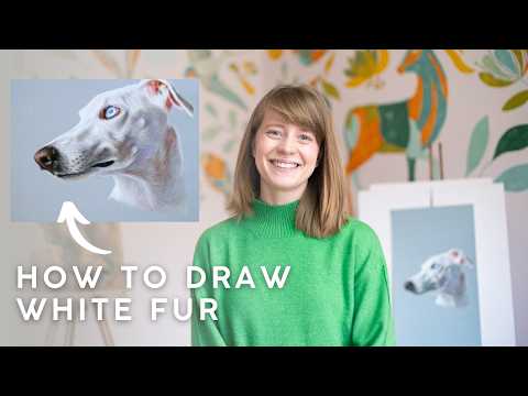My White Fur Process | Pastel Pet Portrait