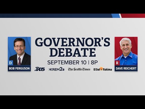 WATCH: Washington state governor candidates debate over key issues heading into the election