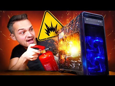 HORROR!! Dieser Gaming PC EXPLODIERT in unserem Test... #GamingSchrott