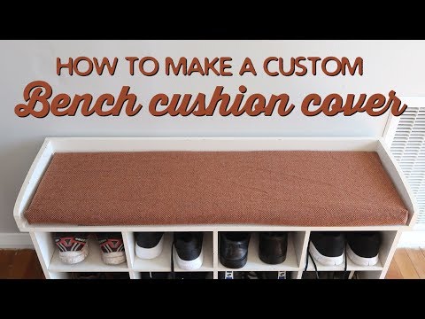 How to Make a Custom Bench Cushion Cover | A Thousand Words