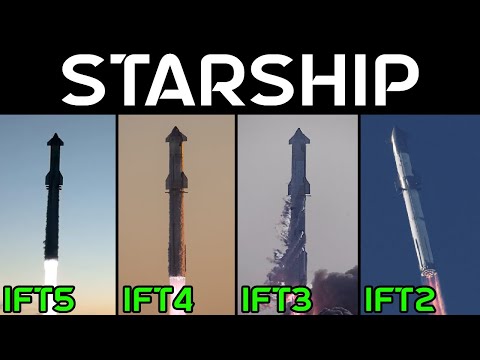 Starship SYNCED Launch IFT5 vs IFT4 vs IFT3 vs IFT2