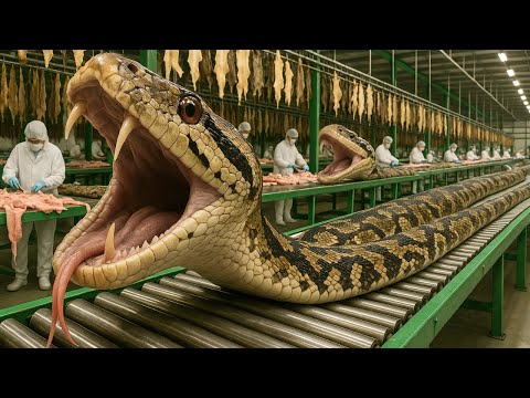 Inside the World’s Largest Python Farming & Processing Megafactory: From Breeding to Luxury Goods