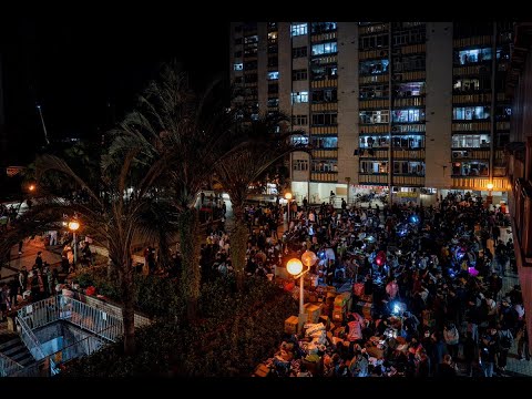 宏福苑五級火｜民間自發物資站　被清場前記錄