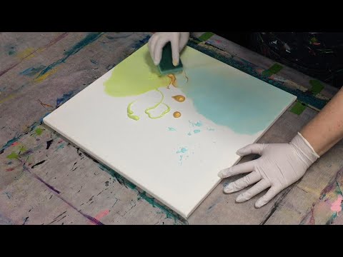 DIY Strukturpaste mit Acrylfarbe, Glitter, Sand | effektvolle abstrakte Acrylmalerei | Inspiration