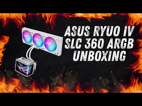 ASUS ROG Ryuo IV SLC 360 ARGB Black and White edition Unboxing