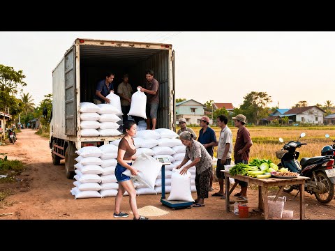 Use Truck To Buy Lots Of Rice, Other Food Items For A Wedding in the Countryside | Farm Farm  TV