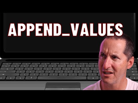 Is APPEND_VALUES really worth it?
