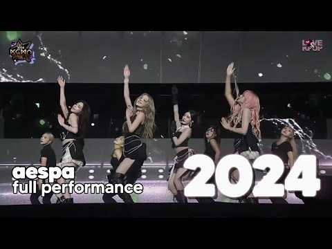[4K] AESPA (에스파) - WHIPLASH + SUPERNOVA + ARMAGEDDON | FULL PERFORMANCE | KGMA (AWARDS) 2024 LIVE