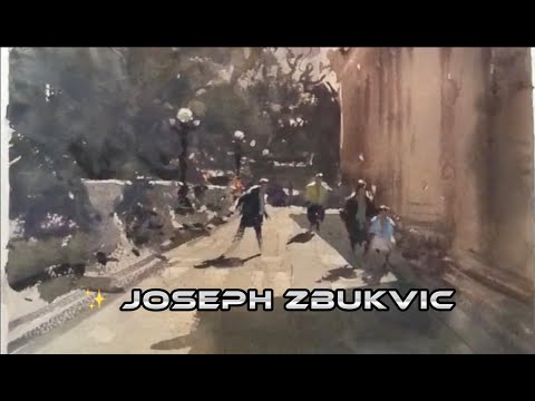 Plein air Watercolor ✨Demo ✨Joseph Zbukvic