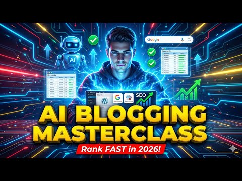 AI Blogging Masterclass: Create SEO Articles, Rank Fast & Fix Indexing Issues Step-By-Step