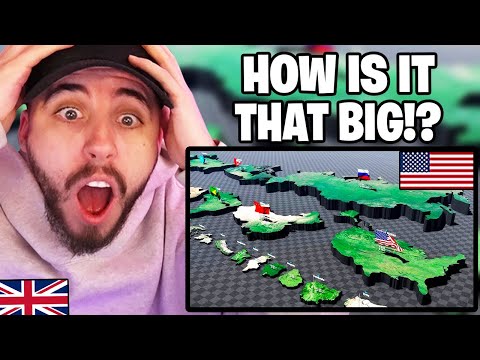Brit Reacts to United States vs Countries Size Comparison!