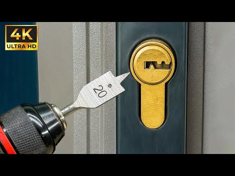 Emergency Door Opening Without Key😱!!Easy And Quick With Fishtail Drill Bit