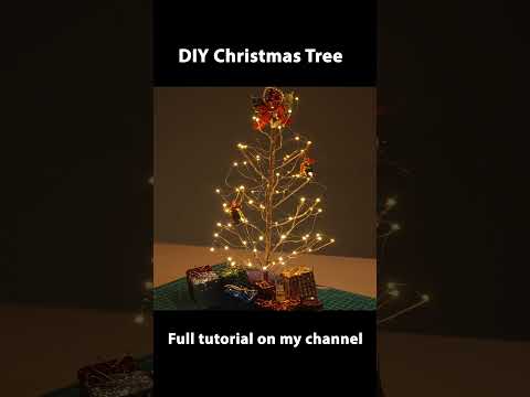 Satisfying DIY Mini LED Christmas Tree | Desk Decoration #diy  #asmr   #diydecors