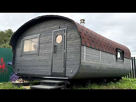 Баня 4х6 под ключ за 895тр. Сборка за 1 день. Квадро овал от Bochky