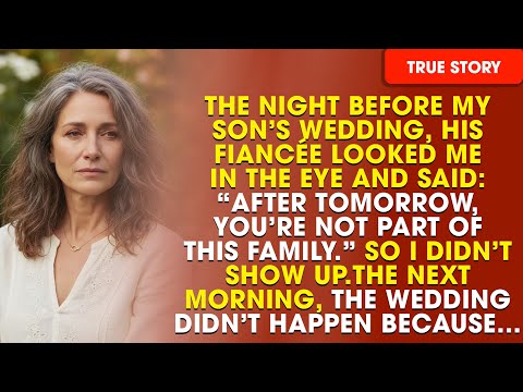 I Came to My Son’s Rehearsal Dinner — His Fiancée Whispered, “After Tomorrow, You’re No Longer Famil