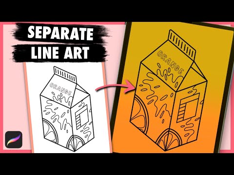 How to Separate Line Art from White Background in Procreate