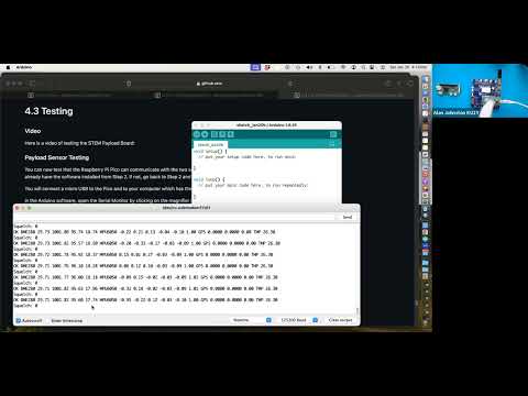 CubeSatSim Beta v1.3.2 Step 4.4 Testing STEM Payload Board