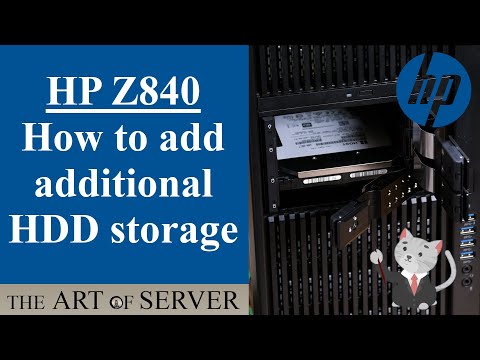 HP Z840 How to add additional HDD storage bays (also works for Z820 Z800)