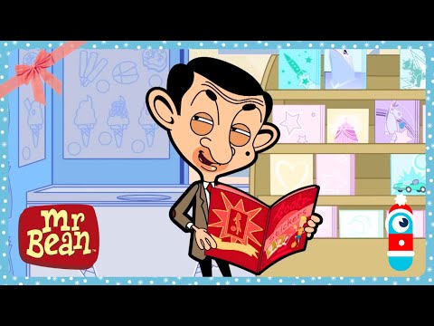 Mr. Bean, the Sticker Collector! | Cartoons for Kids | WildBrain Bananas | Happy Holidays! 🎁
