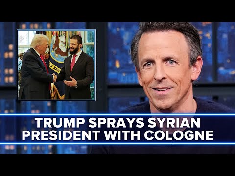Trump Sprayed Syrian President with His Victory 47 Fragrance