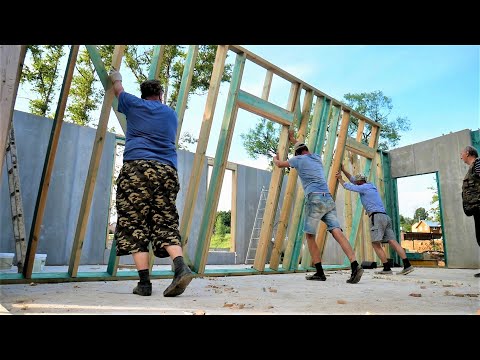 We built a warm frame house. Step by step construction process