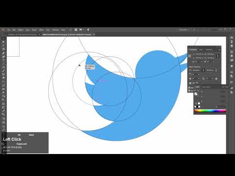 Twitter Logo using Golden Ratio on adobe illustrator | Golden ratio logo