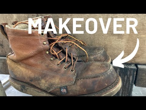 Thorogood Moc Toe Boot Restoration | Total Boot Makeover