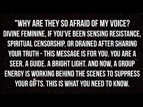 ‼️ “Why Are They So Afraid Of My Voice??” Divine Feminjne, This Group Is Working To Surpress You…