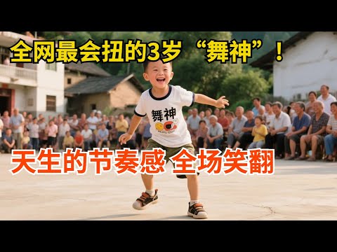 全网最会扭的3岁“舞神”!一首《踏浪》天生的节奏感,评委全都笑翻了【春晚直通车】