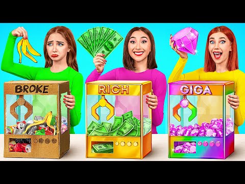 Reich vs Pleite vs Giga Reich Essen Challenge | Essbare Schlacht von Multi DO Challenge