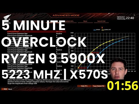 5 Minute Overclock: Ryzen 9 5900X to 5223 MHz