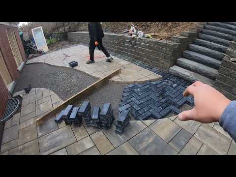 Installing Paver Patio & Retaining Walls Are Easy Money! OLS Project .02