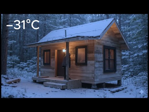 Survival off the grid I built a sturdy house to withstand the winter snowstorms