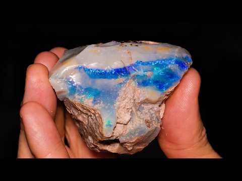 745ct HUGE! Rough Opal Chunk Gets Sliced up to Find Gems Inside - 25K Parcel Series