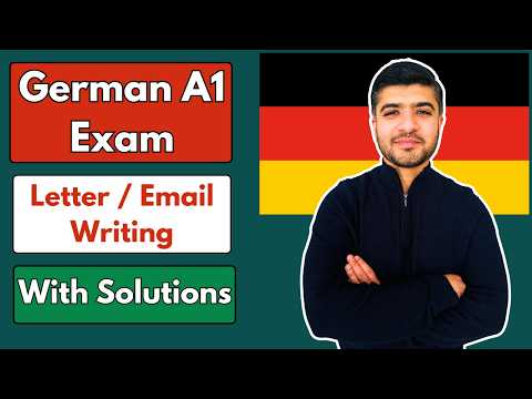 German A1 Exam Schreiben | Writing a Letter/Email | 3 Practice Emails with Solutions | Goethe & Telc
