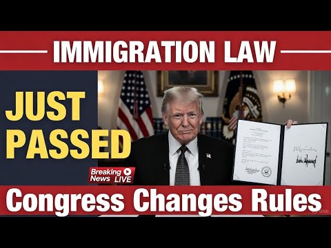🔥 URGENT: Congress Passes New U.S. Immigration Law—Green Card Holders Must See This!