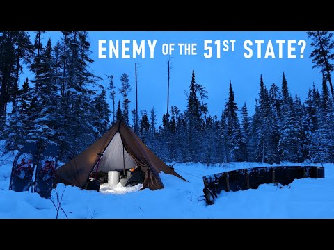 Solo winter camping in not the 51st state