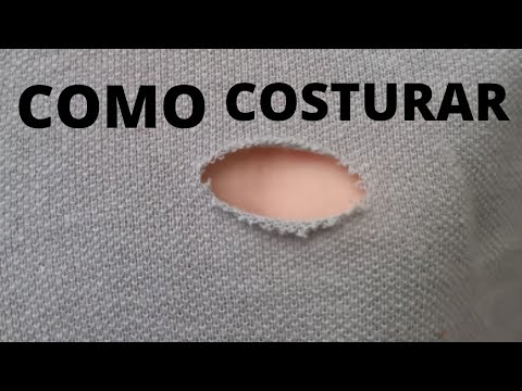 COMO COSTURAR FURO EM ROUPAS/ Como Costurar à MÃO.