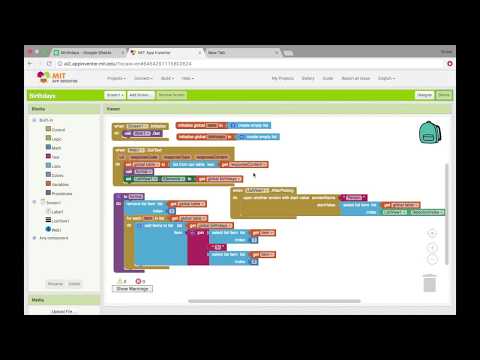 How to Read Data from Google Sheets in MIT App Inventor