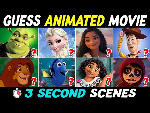 Guess the Animated Movie from a 3 Second Scene 🎬😲