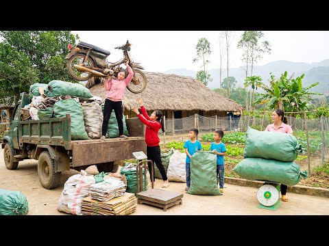 Use Trucks To Buy Many Scrap From Village Go To Sell - Daily Farm Life In Village