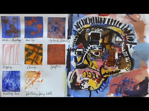 8 SIMPLE painting techniques with ACRYLIC PAINT