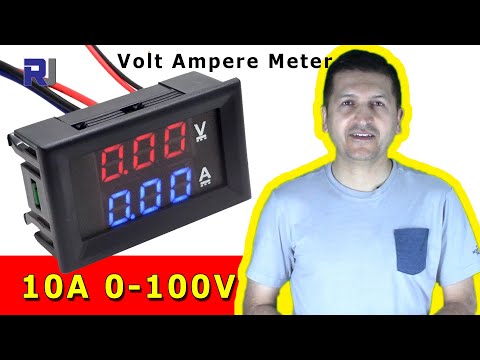Complete Test/Review of 10A  0-100V LED DC Volt and Current Meter RJT203