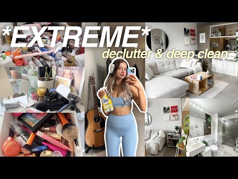 EXTREME APARTMENT CLEAN OUT! 🧼🫧✨ *Organising, Decluttering, Deep Cleaning* Spring Clean With Me 2024