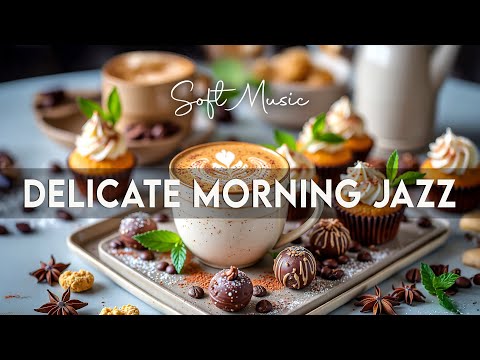 Delicate Morning Jazz ☕ Soft Jazz Cafe Background Music & Bossa Nova Piano for Stress Relief