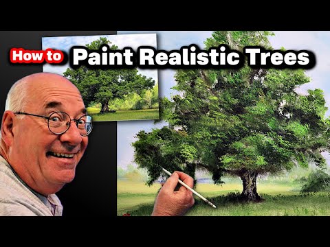 Paint Beautiful Realistic Foliage Fast – 3 Step Oil Painting Technique