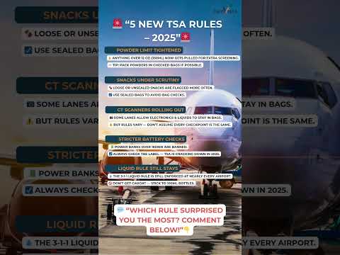 Top 5 NEW TSA Rules You Didn’t Know About 2025 Update! 🚨🛄