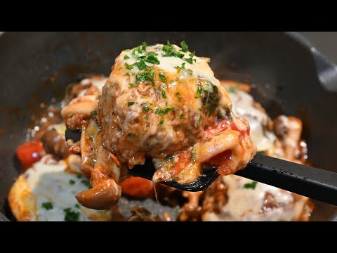 Mozarella Burger Steak - The best way how to eat ground beef 👍🏻