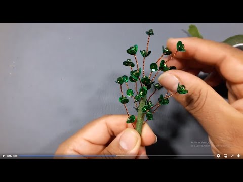 Bonsái hecho con alambre paso a paso.