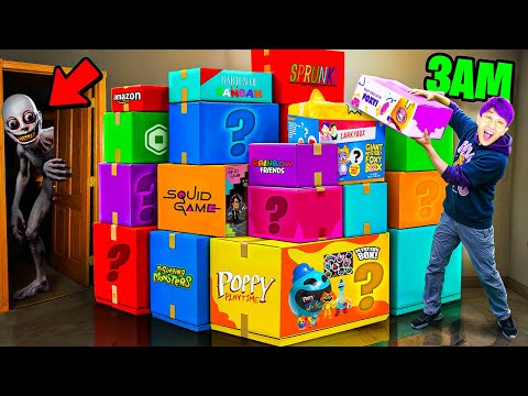We Opened 100 MYSTERY BOXES! (AT 3AM...)